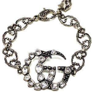 GUCCI BRACELET-MARMONT DOUBLE GG - CRYSTAL EMBELLISHED - VINTAGE FEEL - SOLD OUT